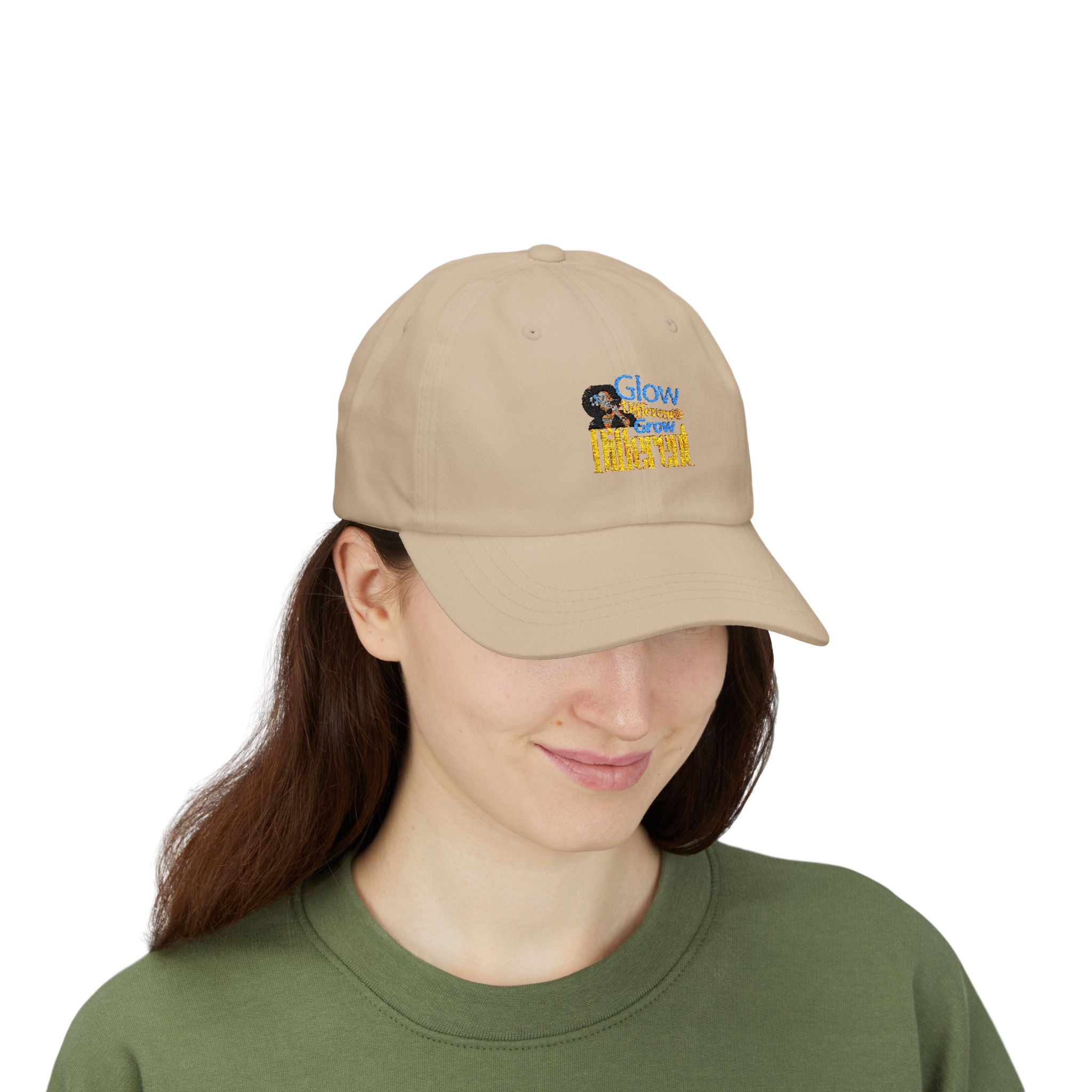 Glow Different Dad Hat, Adjustable White Cap, Unisex Cotton Baseball Cap, Everyday Casual Headwear, The Ameya Taylor Experience